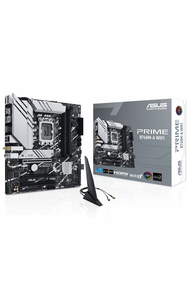 Mb Prıme B760M-A Wıfı Intell B760 Lga1700 Ddr5 7200 Hdmı Vga 2X M2 Usb3.2 Ax Wifi + Bt Aura Rgb - 1