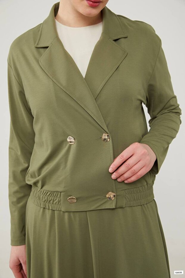 Kloş Etek Ceketli Basic Takım - 6