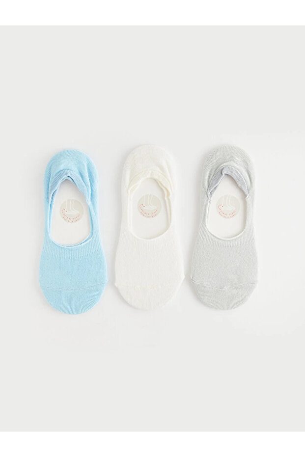 Pack of 3 Women's Plain Ballerina Socks