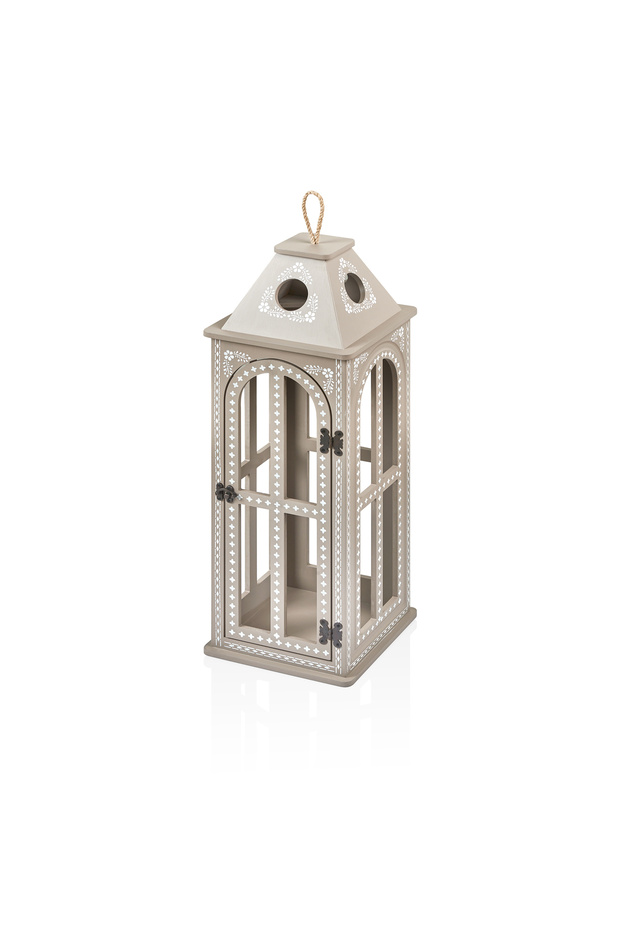 Bone inlay ahşap fener - 4