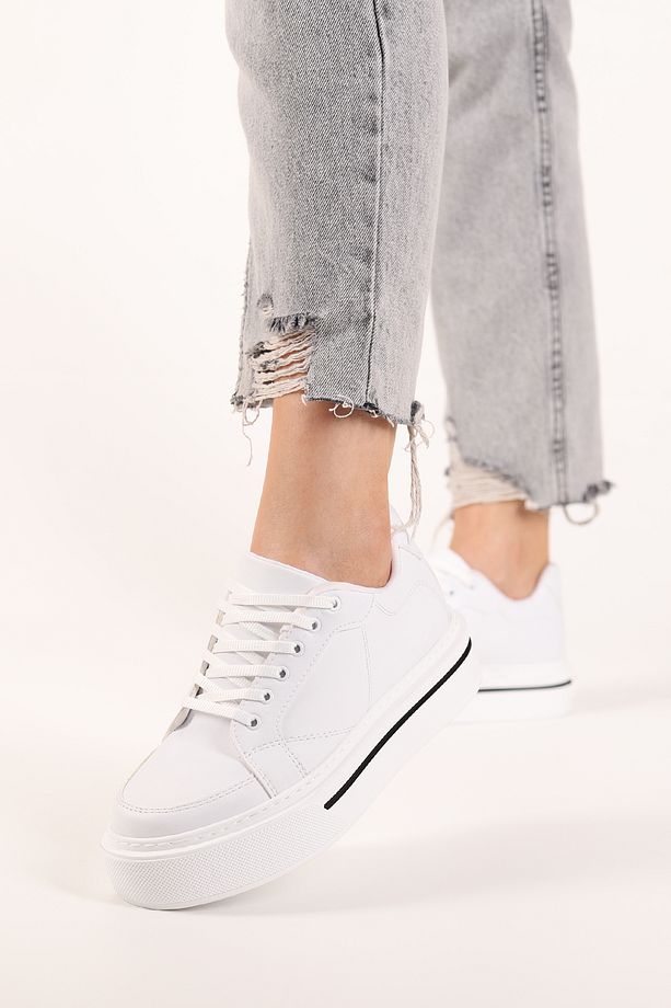 Platform Tabanlı Sneaker Ayakkabı - 5