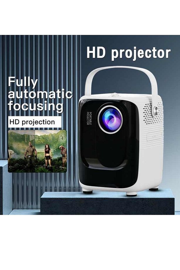 ANDROİD MİNİ PROJEKSİYON CİHAZI WİFİ BLUETOOTH USB 4K 1080P - 1