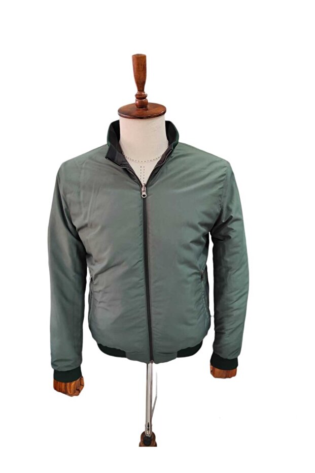 Çift Taraflı Dik Yaka Mont - 3