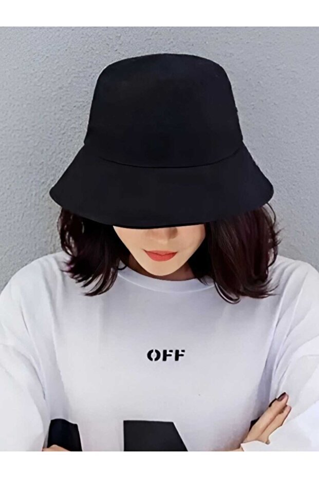 Black Bucket Hat Fisherman Hat Bucket Hat