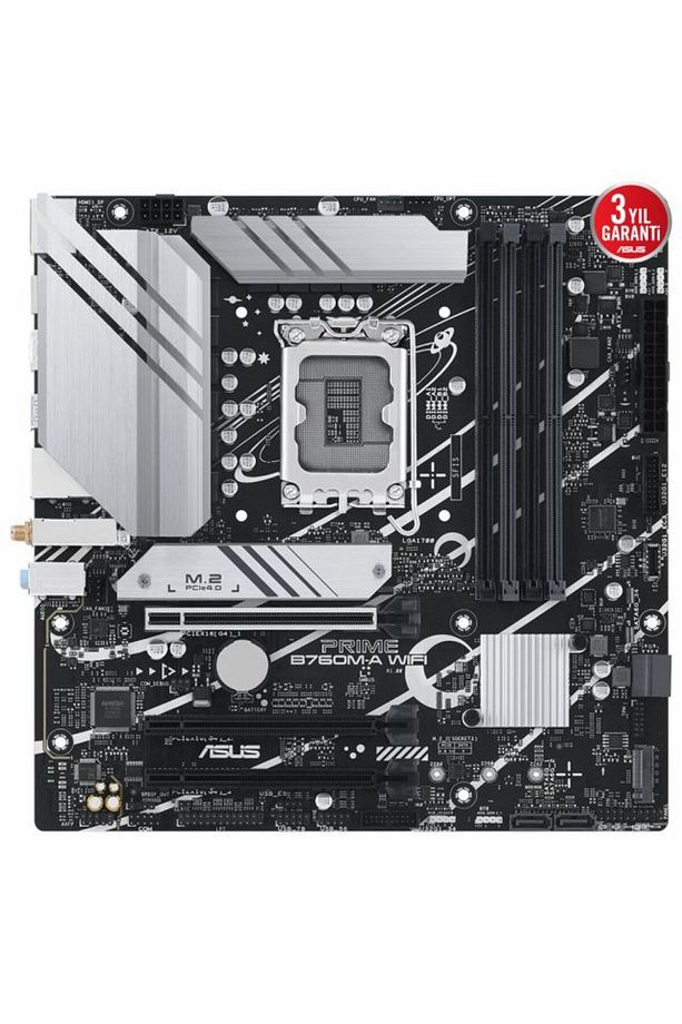 Mb Prıme B760M-A Wıfı Intell B760 Lga1700 Ddr5 7200 Hdmı Vga 2X M2 Usb3.2 Ax Wifi + Bt Aura Rgb - 4