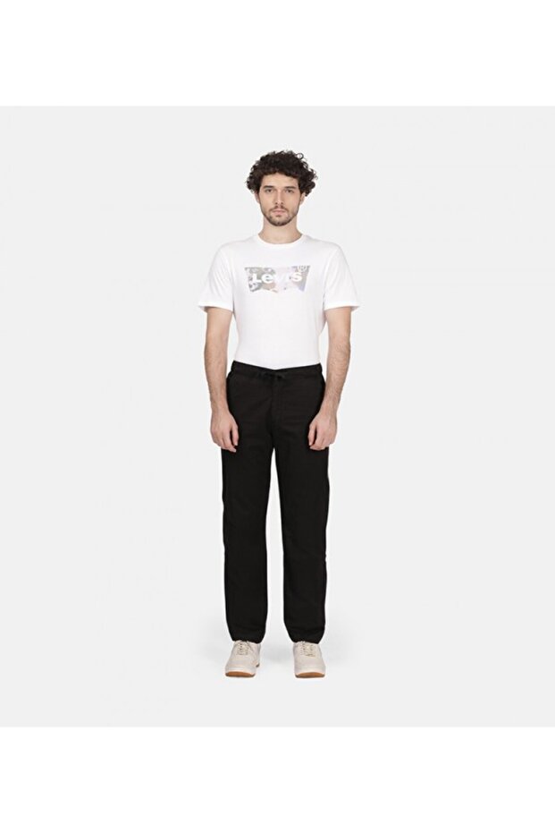 LE HIGH BAGGY Men's Black Sweatpants