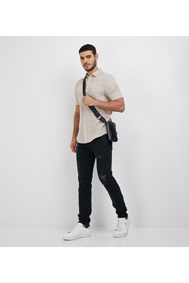 LE 510 SKINNY FIT Men's Black Jeans
