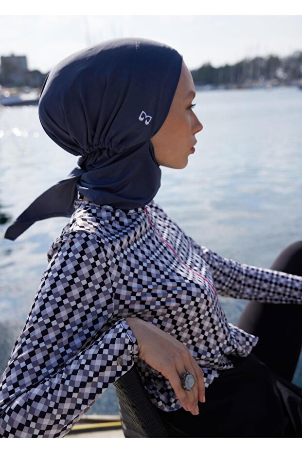 Tesettür Deniz Bonesi- Antrasit - 4