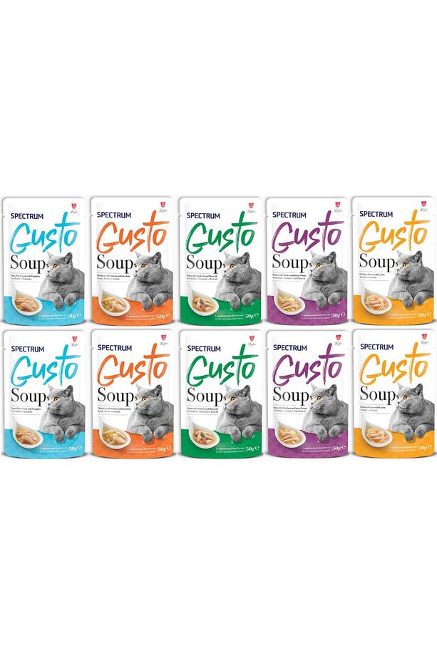 Gusto Karışık Kedi Çorbası 50 gr - 10 Adet - 1