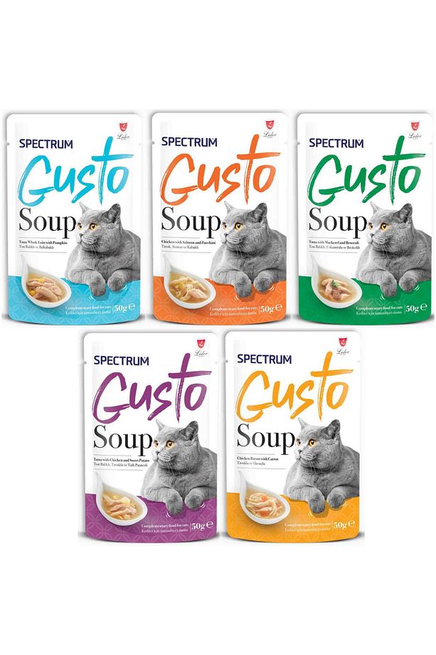 Gusto Karışık Kedi Çorbası 50 gr - 5 Adet - 1