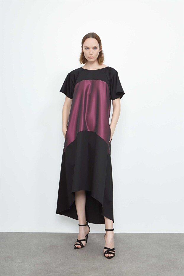 Tafta Detaylı Elbise - 4