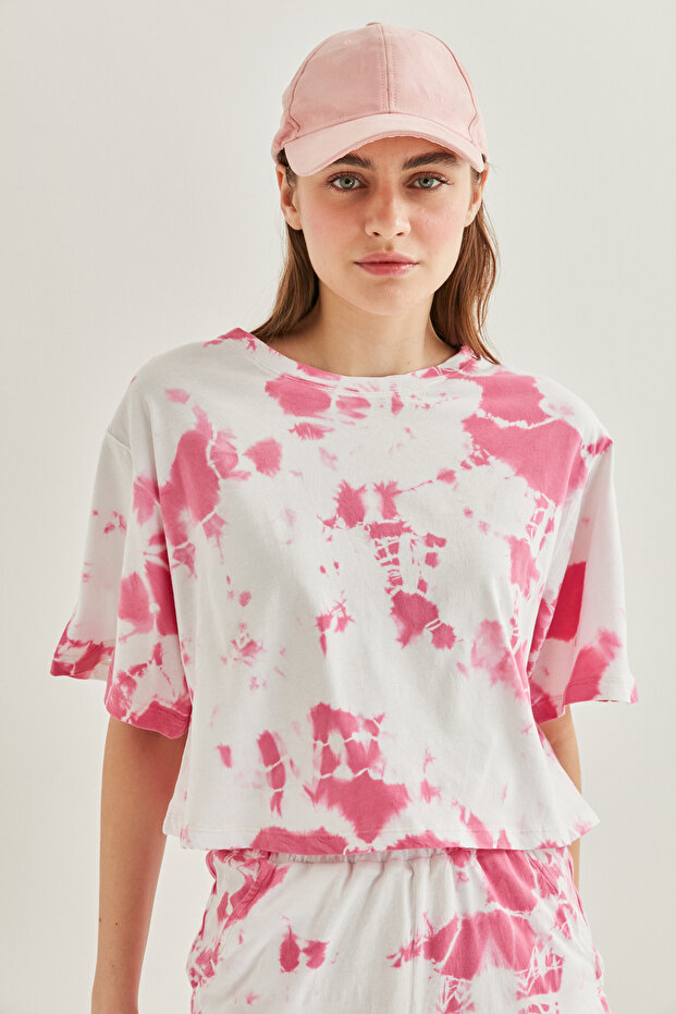 Batik Boyama Crop Tshirt - 4