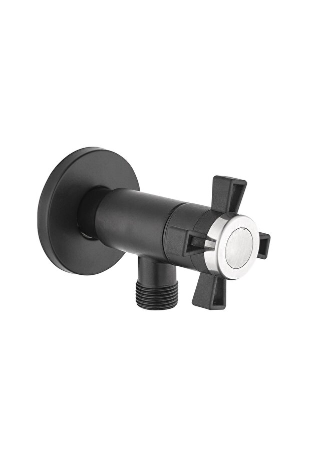 POLY TAHARET TAP WITH HANDLE 1/2*3/8 (BLACK)