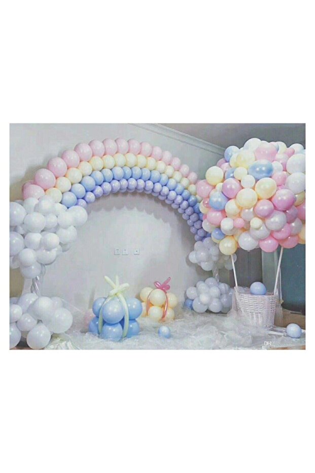 Opportunity bear sea makaron balloon soft balloon 25 pieces - mixed color