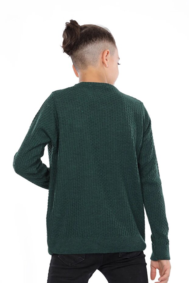 Boy's Crew Neck Patterned - 3