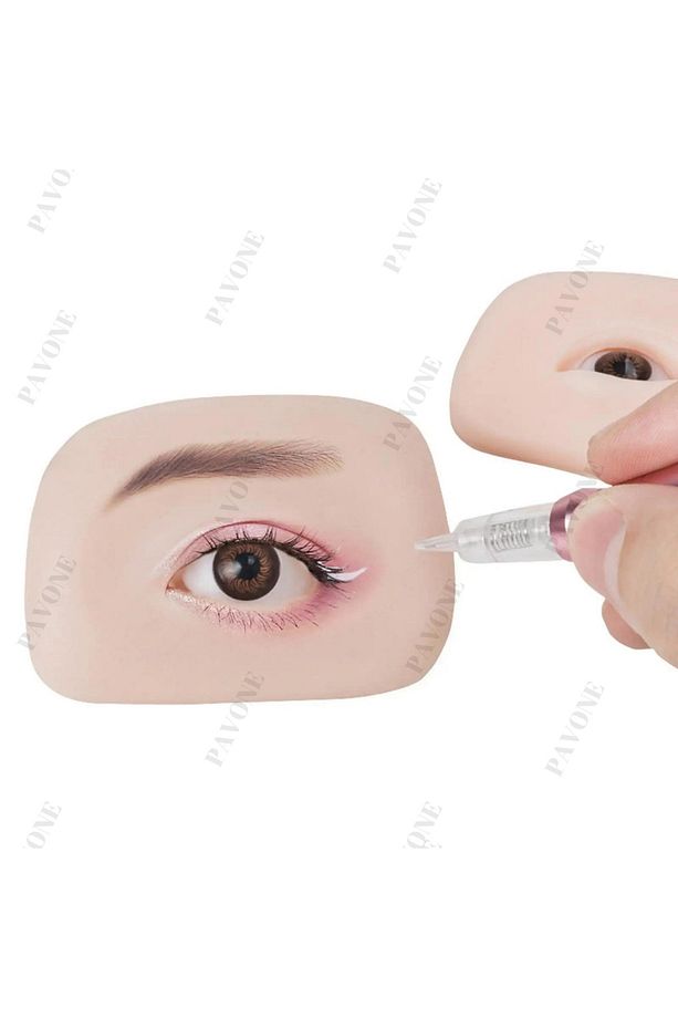Kalıcı Makyaj Eyeliner - Dipliner Ve Microblading Için Ultra Gerçekci Eğitim Pratik Slikonu - 6