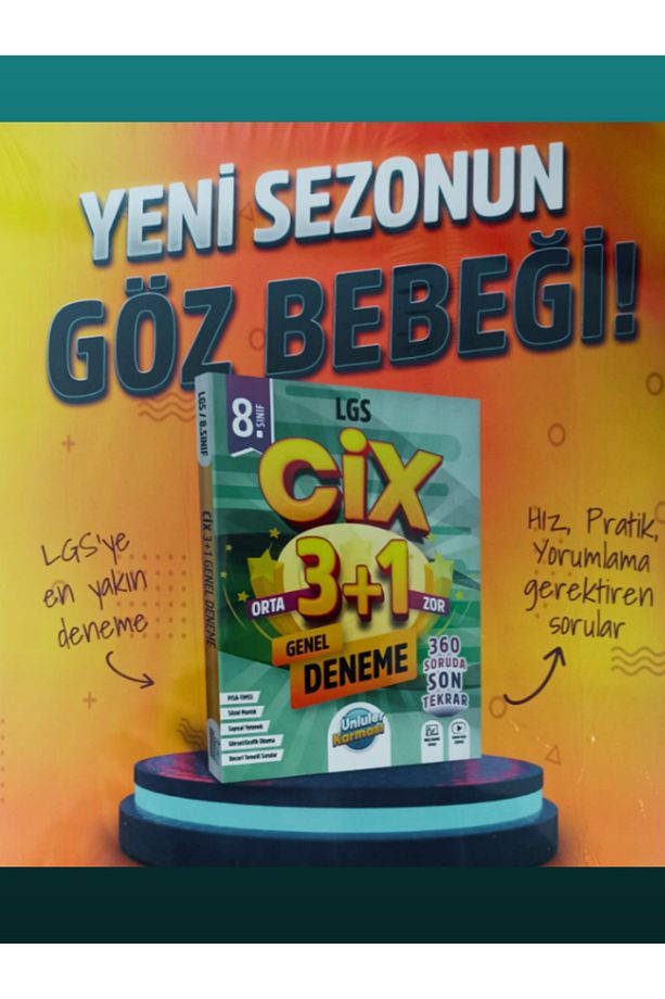 ÜNLÜLER KARMASI 8. SINIF CİX 3+1 GENEL DENEME - 3