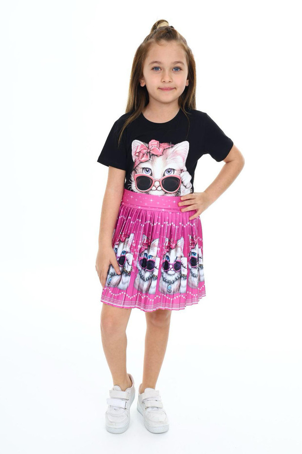 Cute Cat Skirt T-Shirt