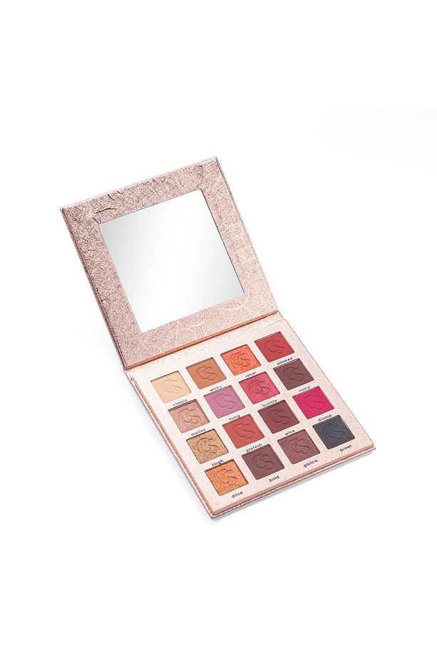 Comely Eyeshadow 16 Renk Göz Farı Paleti, Yüksek Pigmentasyon, Topaklanmaz, Kolay Dağılım - 5