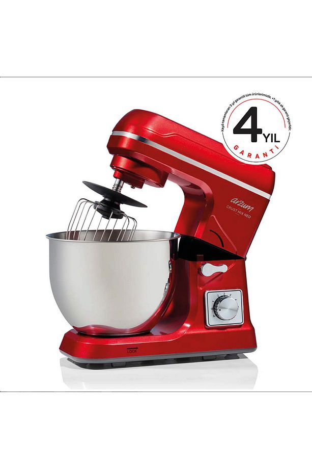 Mutfak Seti Crust Mix Neo Stand Mikser - Kırmızı Ve Hestia Multi Blender Seti - Nar - 4