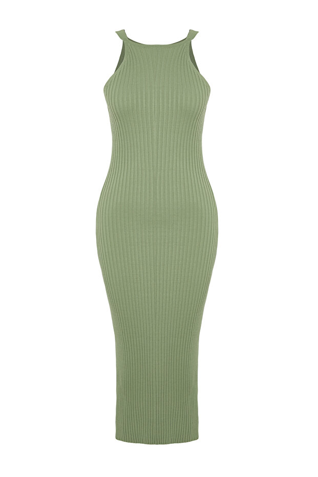 Mint 2'li Midi Triko Basic Hırkalı Elbise TWOSS23EL00738 - 7