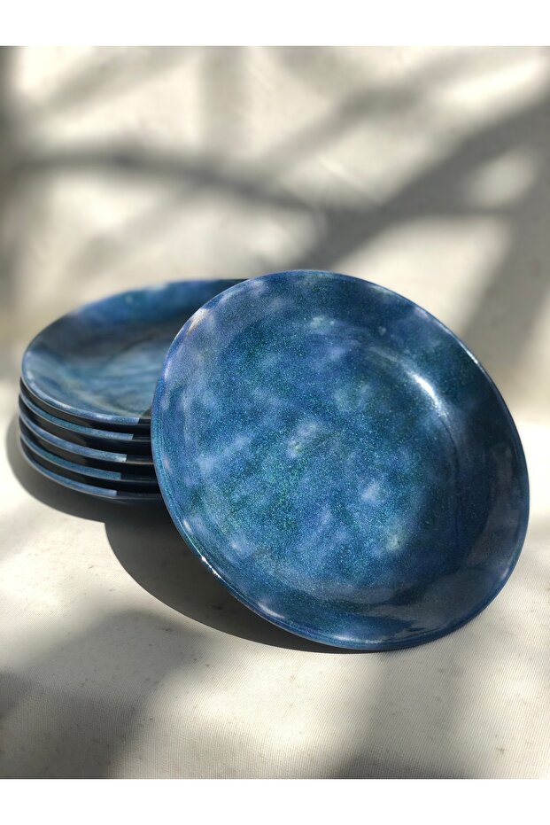 6'lı Mavi Tatlı Tabağı - 5
