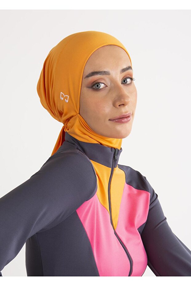 Tesettür Bone- Turuncu - 5