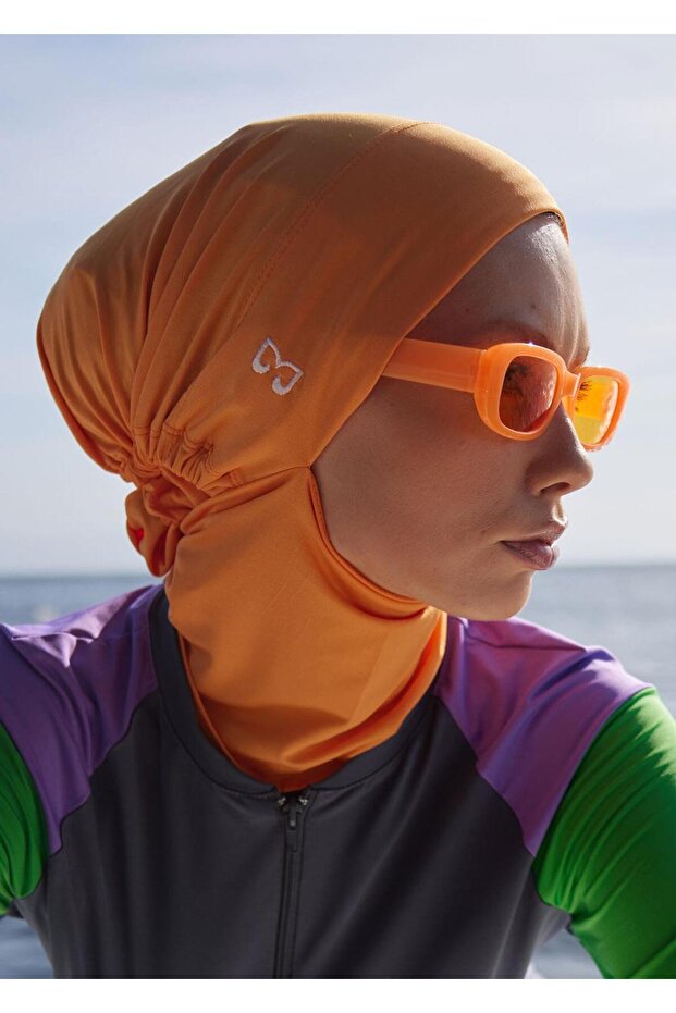 Tesettür Bone- Turuncu - 4