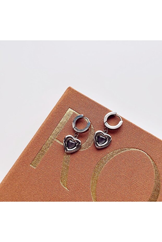 Luczi Gray Steel Earring | Steel Earrings