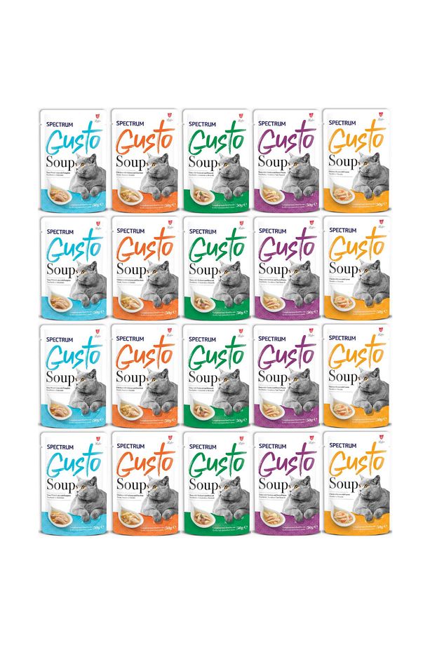 Gusto Karışık Kedi Çorbası 50 gr - 20 Adet - 1