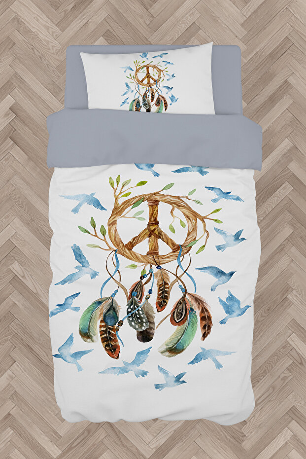 BABY AND KIDS ROOM Bird Patterned Duvet Cover Set