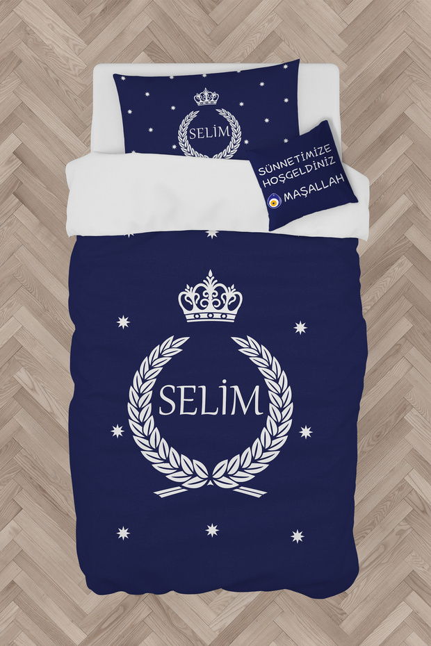 İsim Yazdırılabilir Sünnet Nevresim Takımı BMNS-4015 - 1