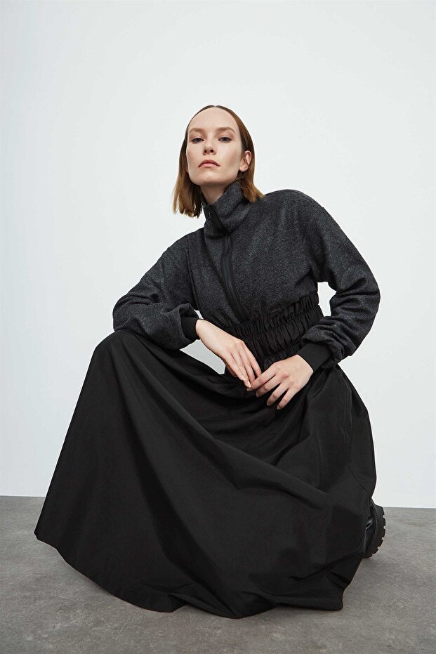 Rochie cu talie adunată - 3