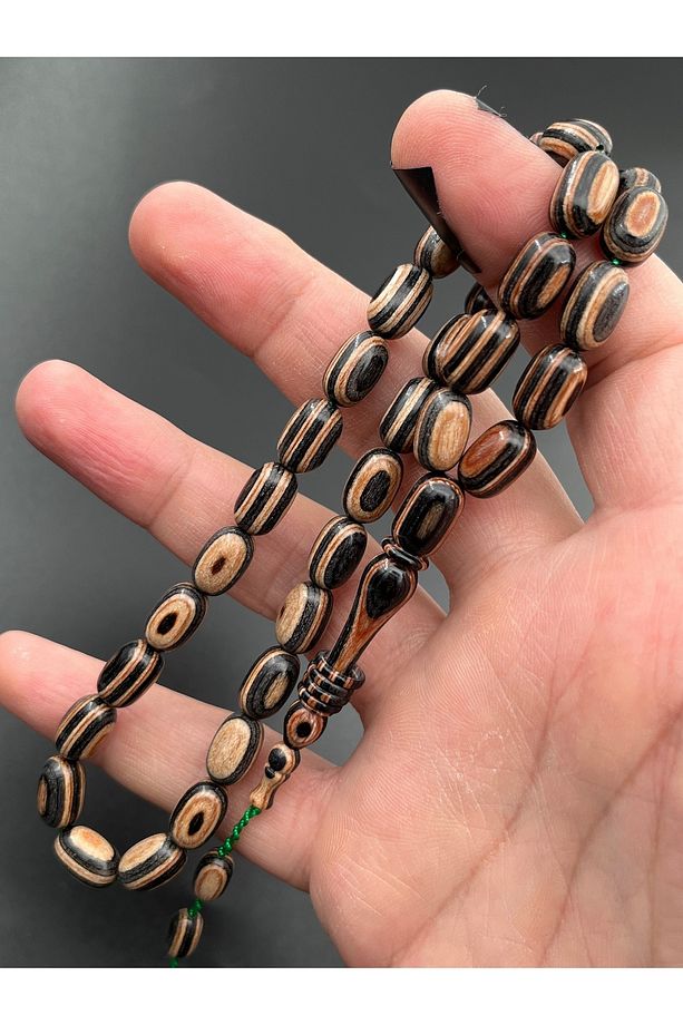 Kafur Ağacı Tesbih Karışık Renk Kapsül Model 8x12mm Sistemli Ayarlanabilir Püskül KF090540.180324 - 5