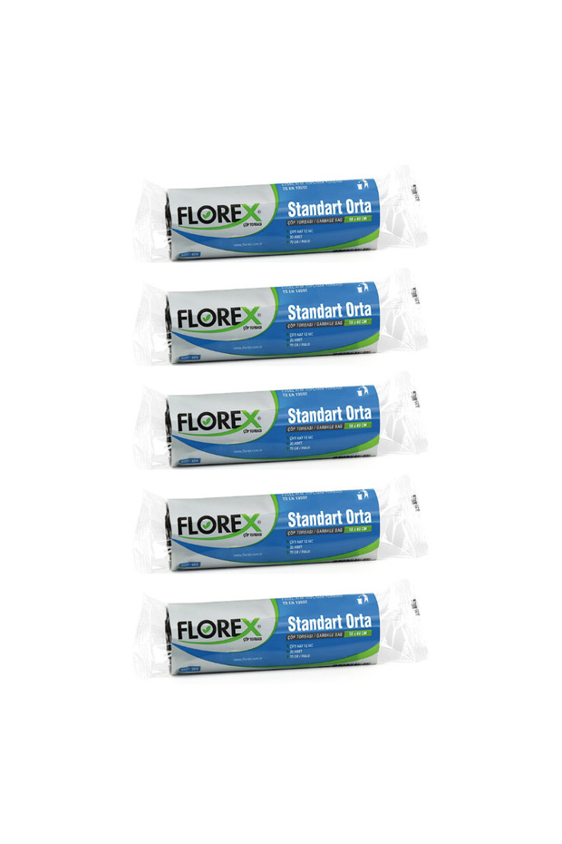 Orta Boy Çöp Torbası 100 Adet 55*60 CM X 5 Paket - 1