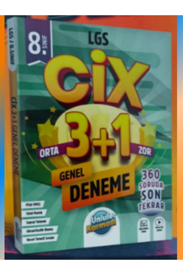 ÜNLÜLER KARMASI 8. SINIF CİX 3+1 GENEL DENEME - 2