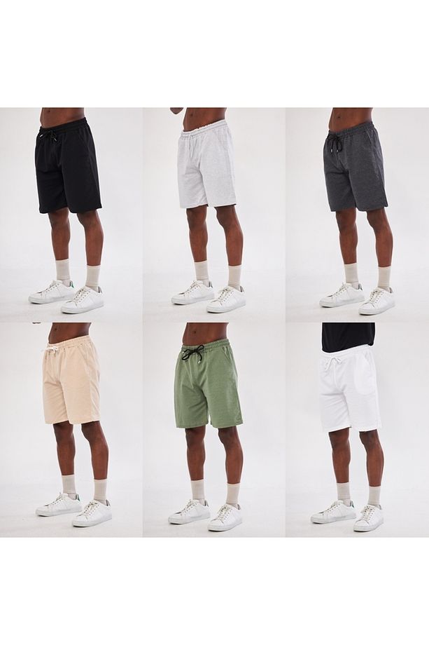 Unisex 6 lı Basic Şort - 1