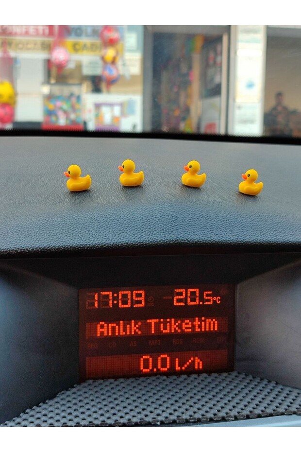 1 Piece Automobile Accessory Rearview Mirror Ornament Duck Mini Set Chicks