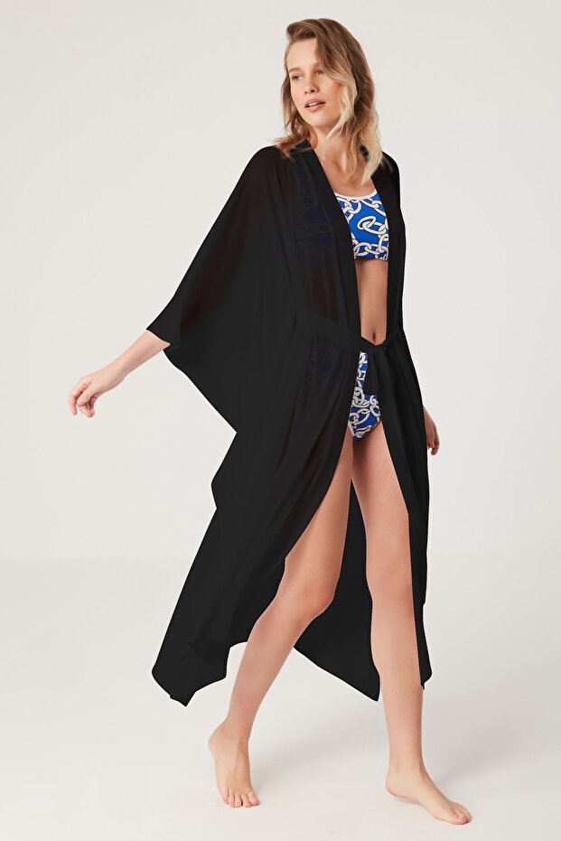 Yurkemi Tied Long Dress Black