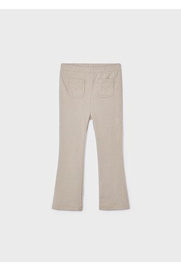 Girl's Beige Pants Long 03537-057