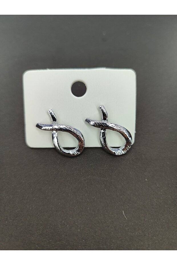 أقراط الشريط منقوشة - 1