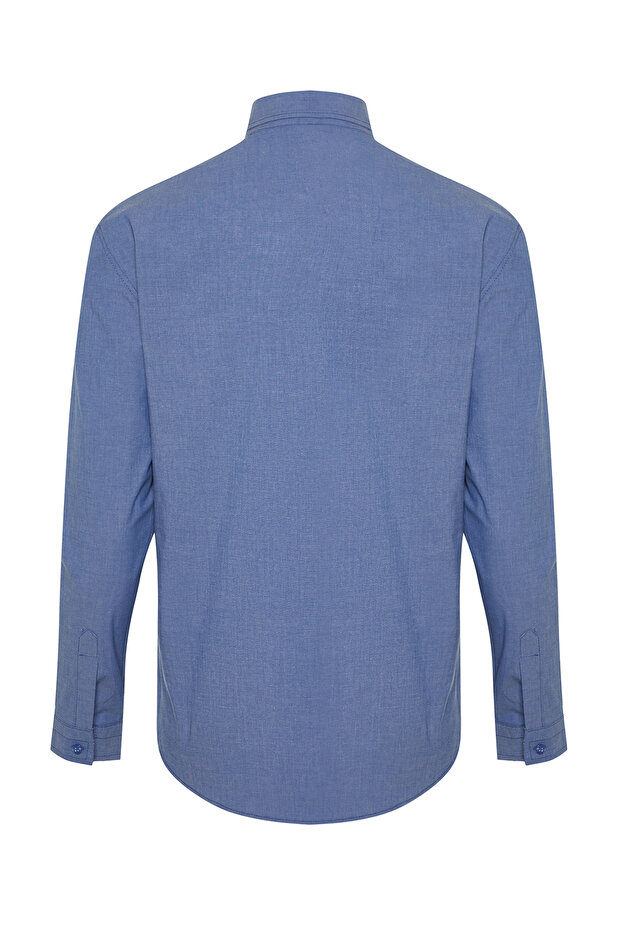 Mavi Slim Fit Yazlık Gömlek TMNSS24GO00067 - 8