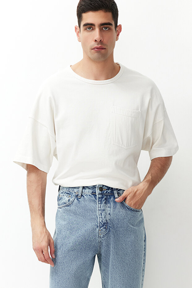 Mavi Baggy Fit Jeans Bol Kot Pantolon TMNAW24JE00027 - 4