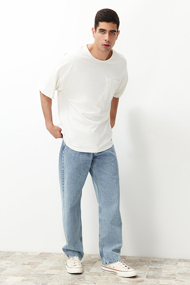 Mavi Baggy Fit Jeans Bol Kot Pantolon TMNAW24JE00027 - 3