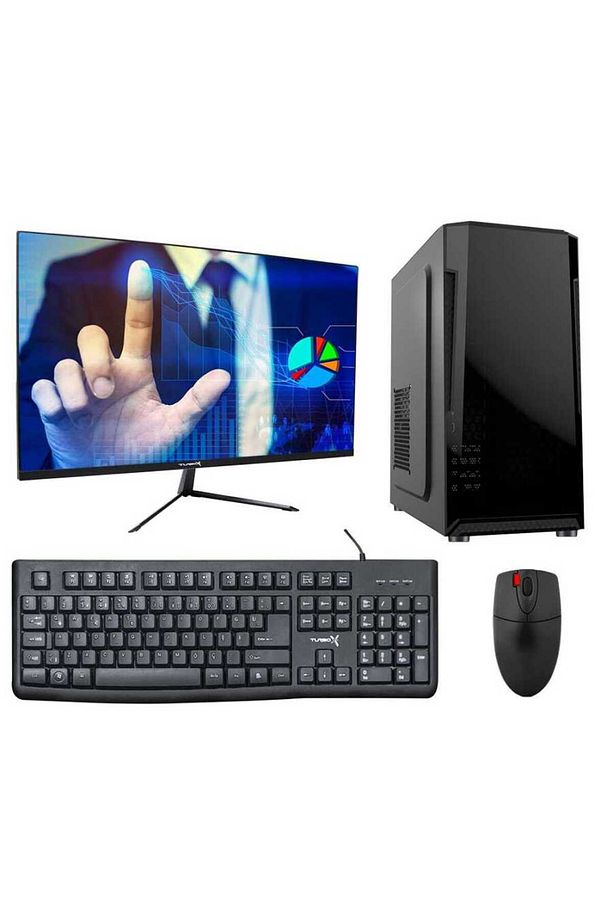 Tx5258 Intel Core i5 7400 16GB DDR4 256GB SSD 23.8 inç FHD Monitör Masaüstü Ofis Bilgisayarı - 1