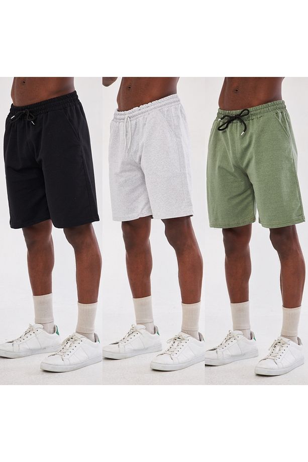 Unisex 3 Lü Şort - 1