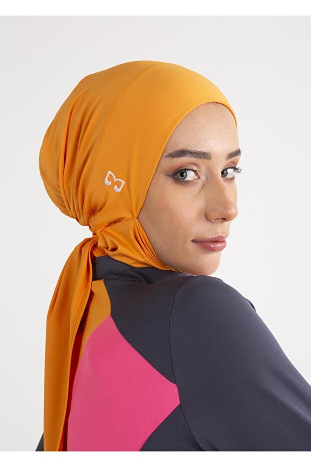 Tesettür Bone- Turuncu - 6