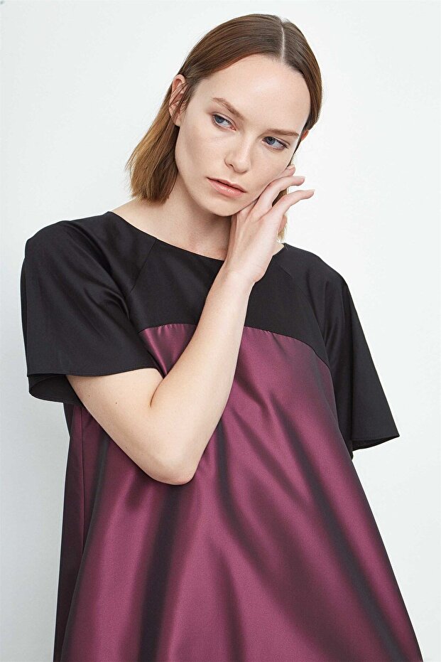 Tafta Detaylı Elbise - 2