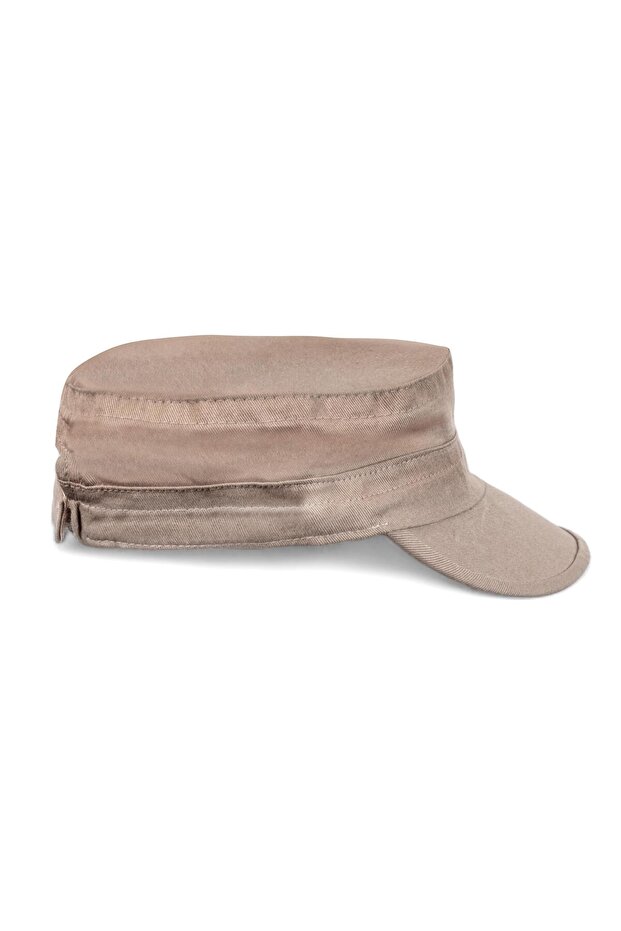 Dark Beige Castro Summer Linen Hat