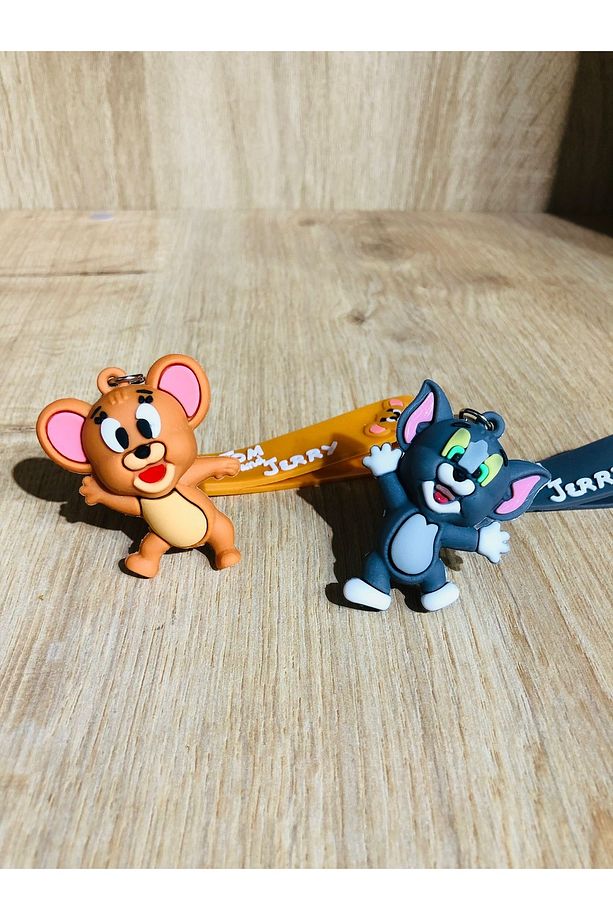 Tom Ve Jerry 3D Çift Anahtarlık 2 Adet - 1